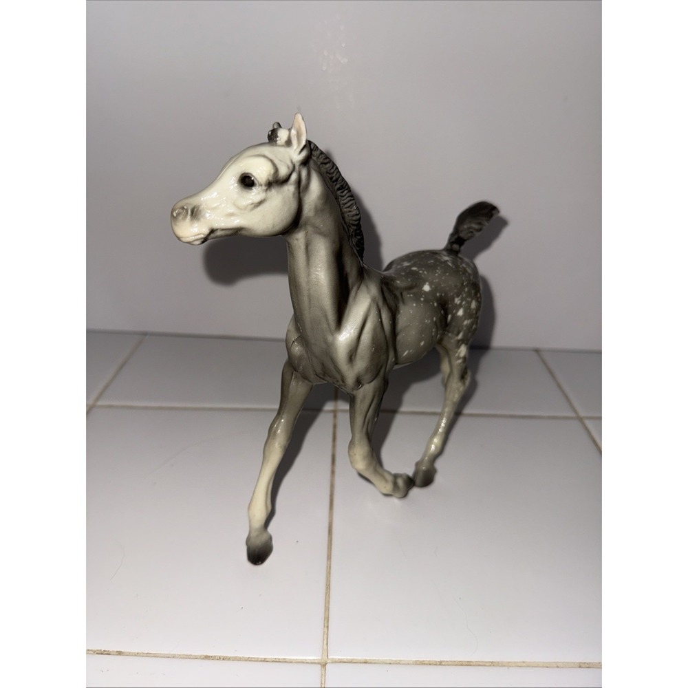 Breyer Traditional Series Vintage Glossy Dapple Grey Appaloosa Running Foal #133